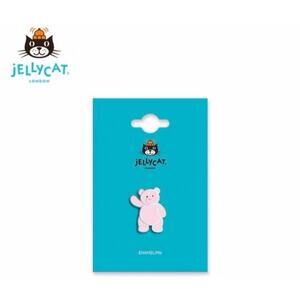 NWT jellycat official Leola Bear pink bear badge pin Limited EDITION VHTF